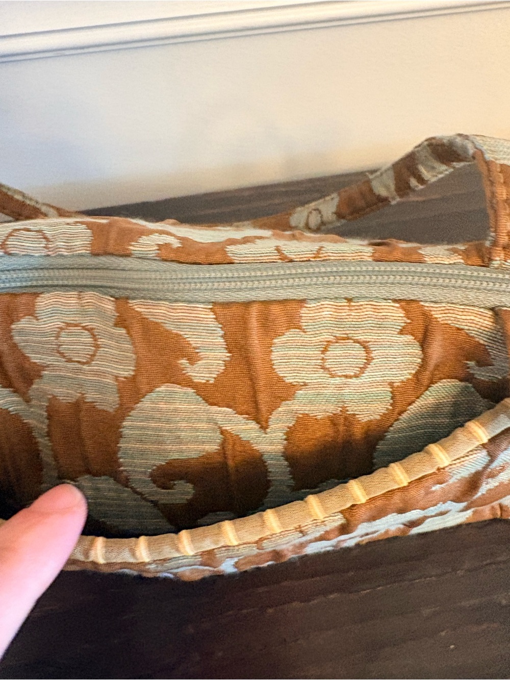 Handmade Maruca Fabric Jacquard Shoulder Bag Purse Tote Made in Colorado USA - Picture 8 of 12